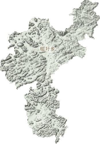 榄圩乡地形地图