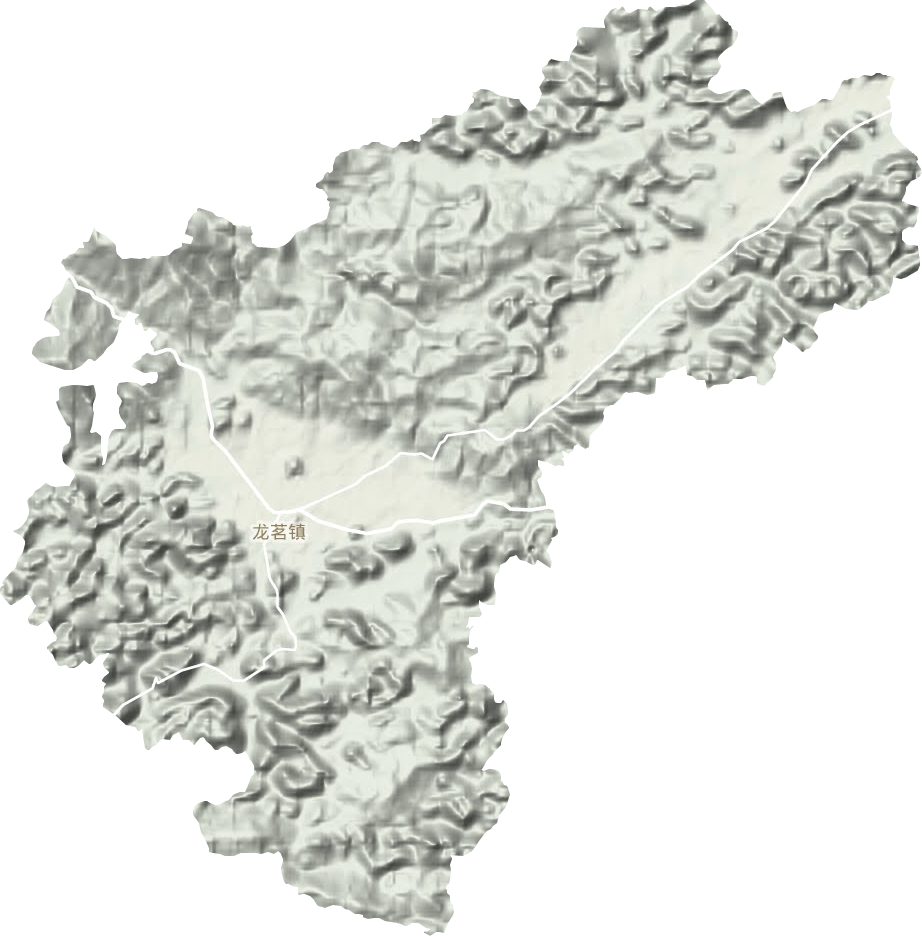 龙茗镇地形地图