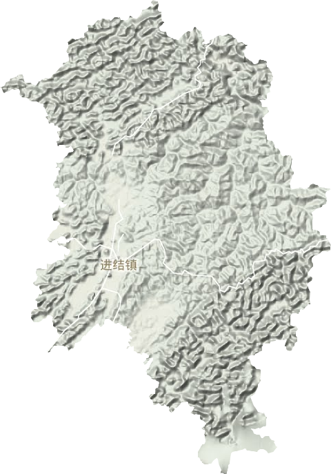 进结镇地形地图