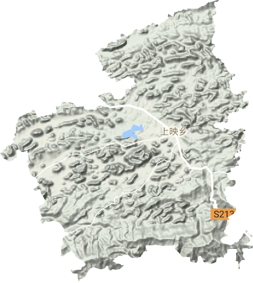 上映乡地形地图