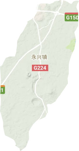 永兴镇地形地图