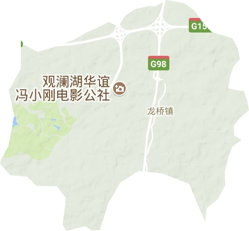 龙桥镇地形地图