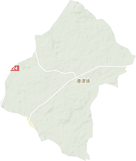 遵谭镇地形地图
