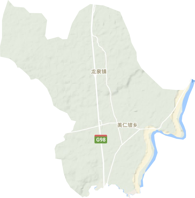 龙泉镇地形地图