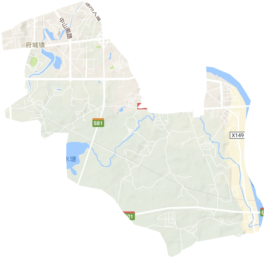 凤翔街道地形地图