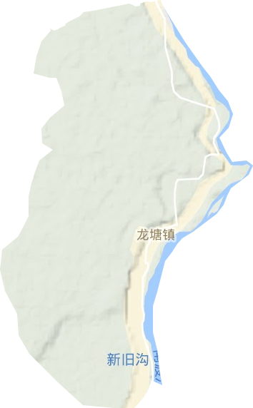 龙塘镇地形地图