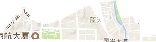 蓝天街道地形地图