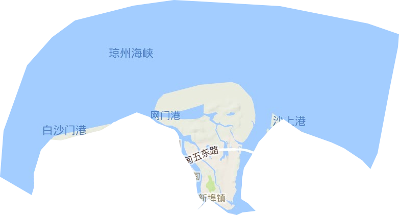 新埠街道地形地图