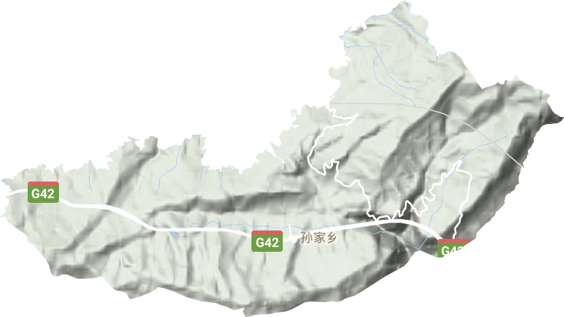 孙家镇地形地图
