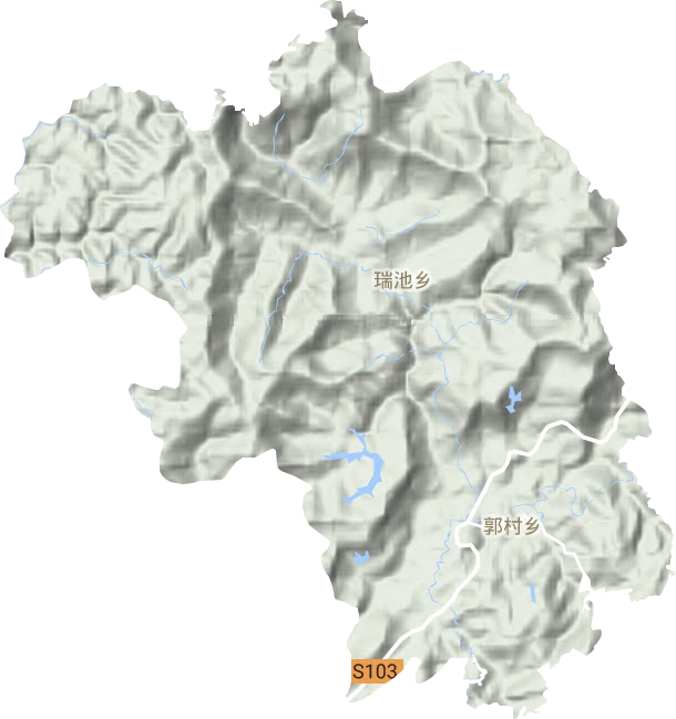 郭村镇地形地图