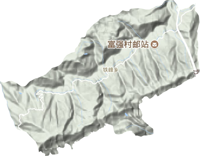 铁峰乡地形地图