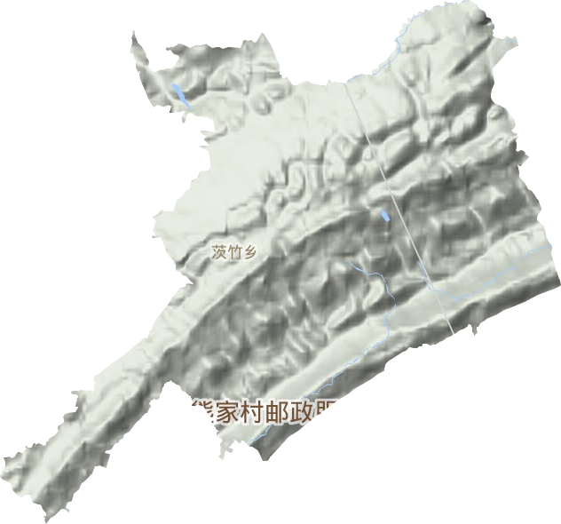 茨竹乡地形地图