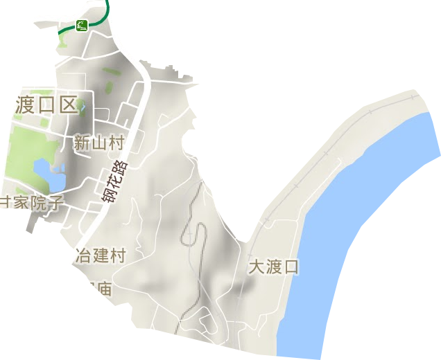 新山村街道地形地图