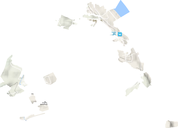 茄子溪街道地形地图
