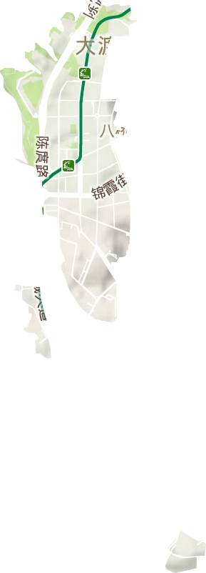 春晖路街道地形地图