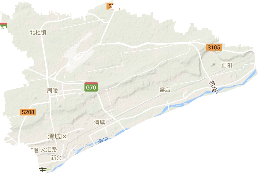 渭城区地形地图