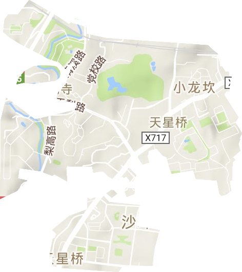 天星桥街道地形地图