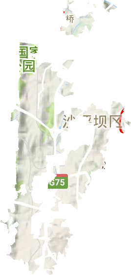 覃家岗街道地形地图
