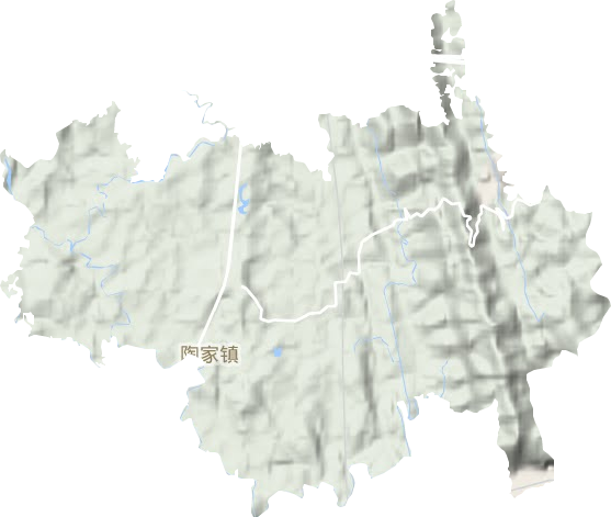 陶家镇地形地图