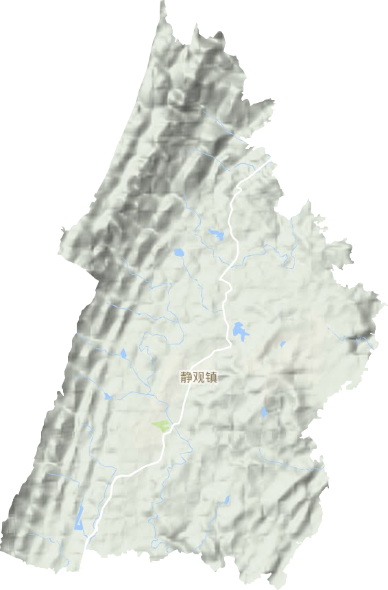 静观镇地形地图