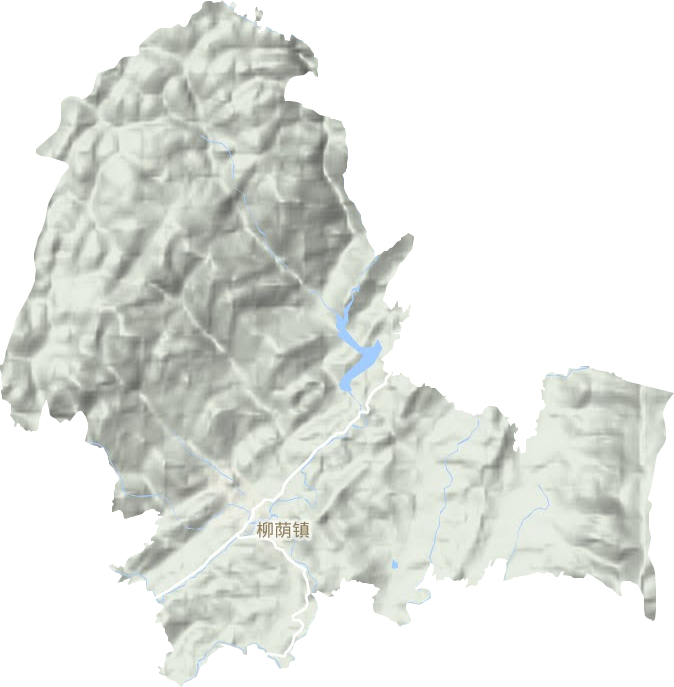 柳荫镇地形地图