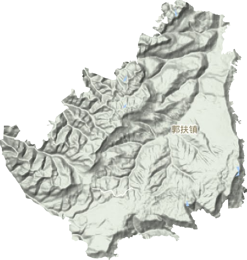 郭扶镇地形地图
