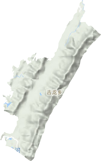 古龙镇地形地图