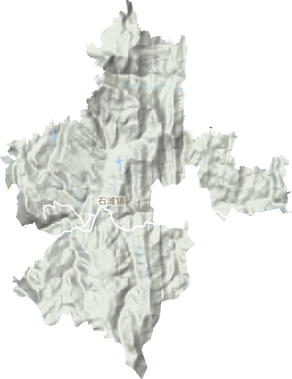 石滩镇地形地图