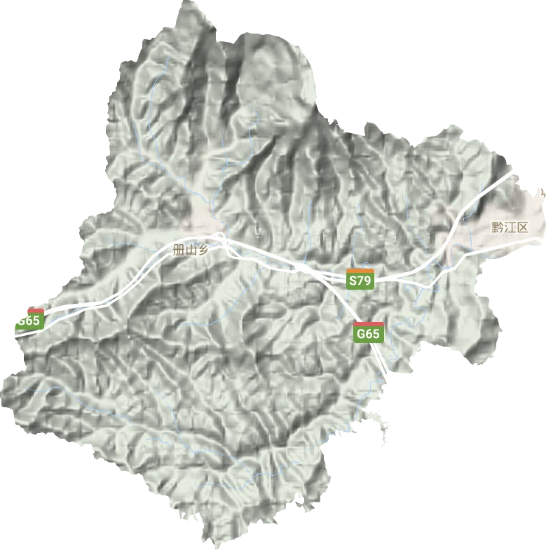 城西街道地形地图