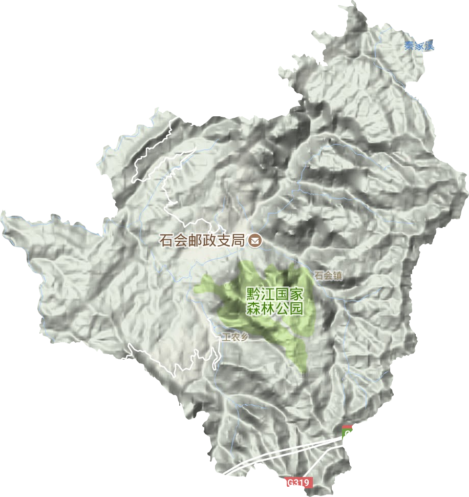 石会镇地形地图