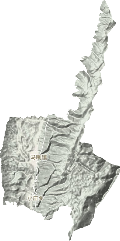 马喇镇地形地图