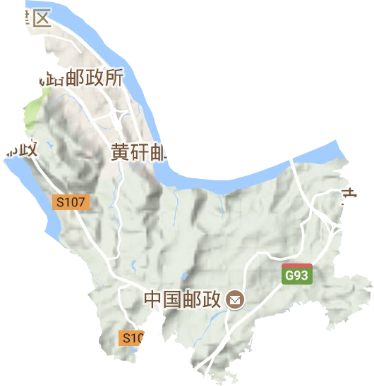 鼎山街道地形地图