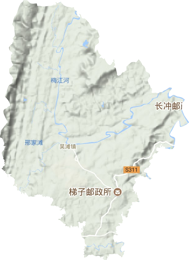 吴滩镇地形地图