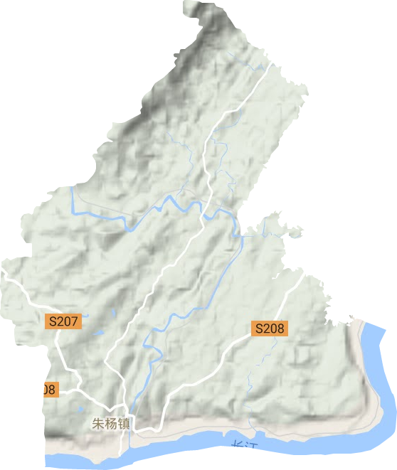 朱杨镇地形地图