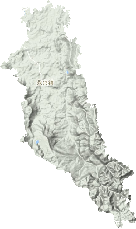 永兴镇地形地图