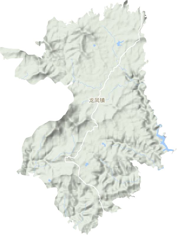 龙凤镇地形地图