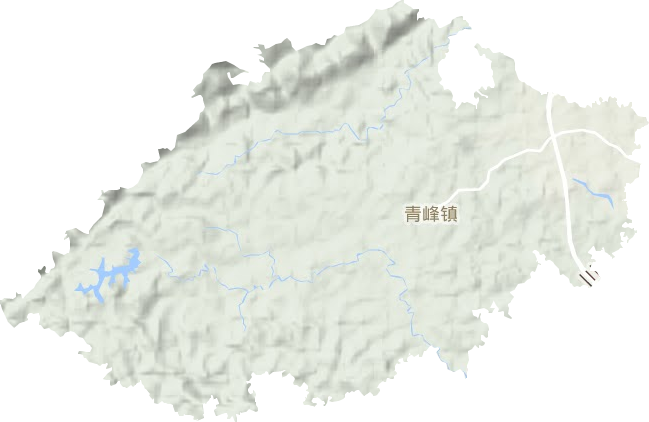 青峰镇地形地图