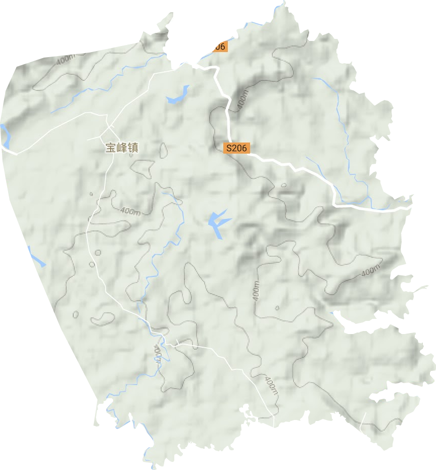 宝峰镇地形地图
