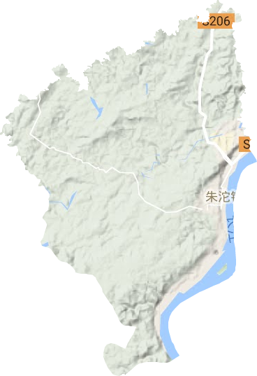 朱沱镇地形地图