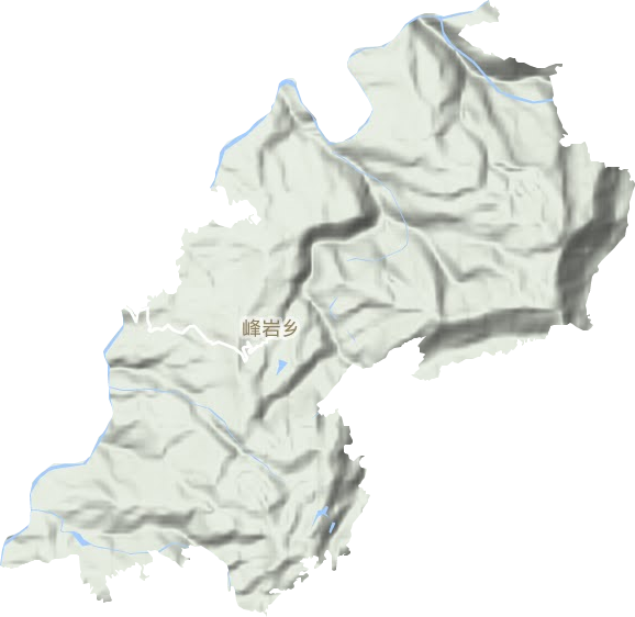 峰岩乡地形地图