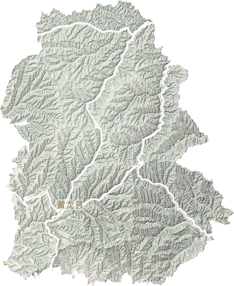 黄龙县地形地图