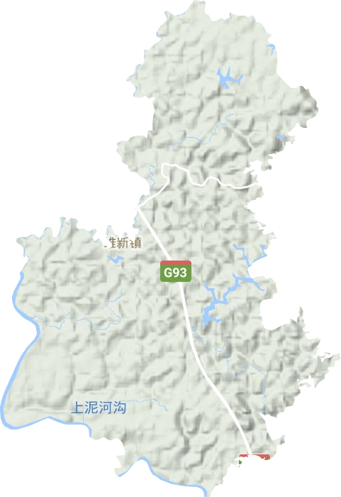 维新镇地形地图