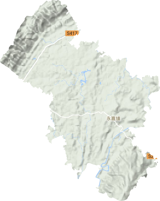 永嘉镇地形地图