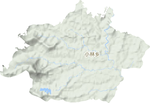 小林镇地形地图