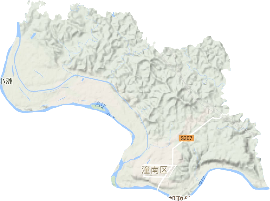 桂林街道地形地图