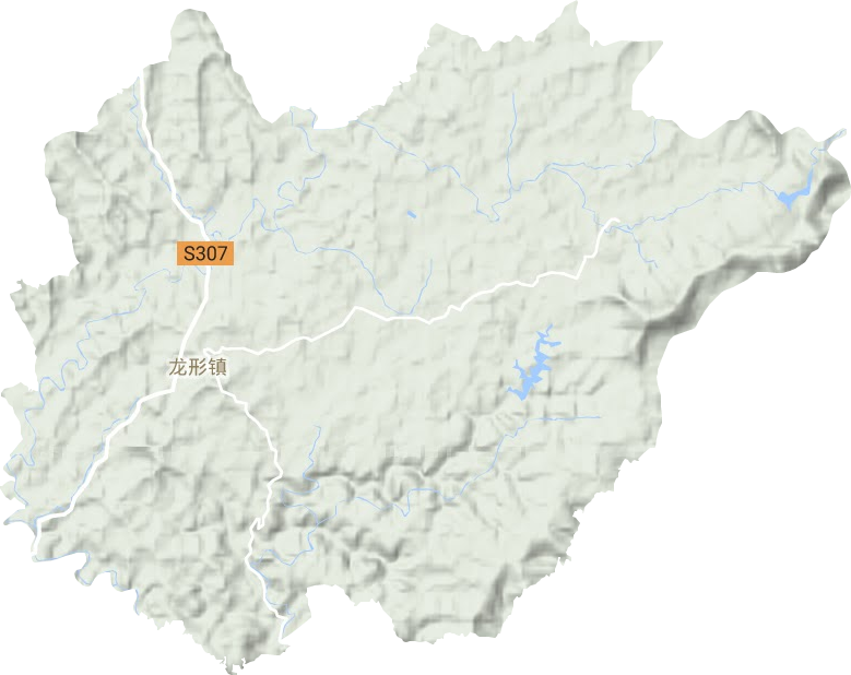 龙形镇地形地图