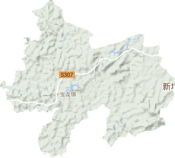 宝龙镇地形地图