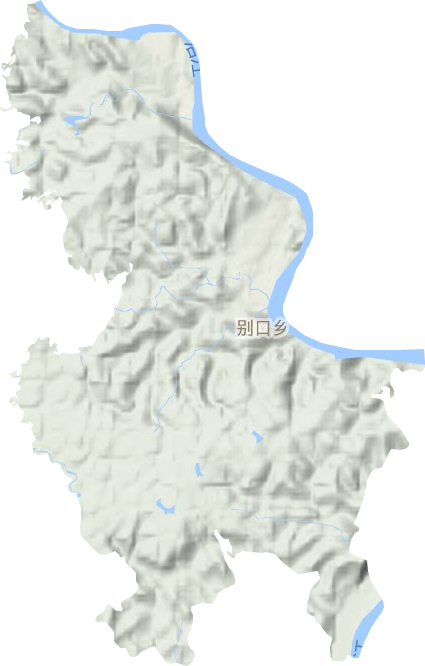 别口镇地形地图