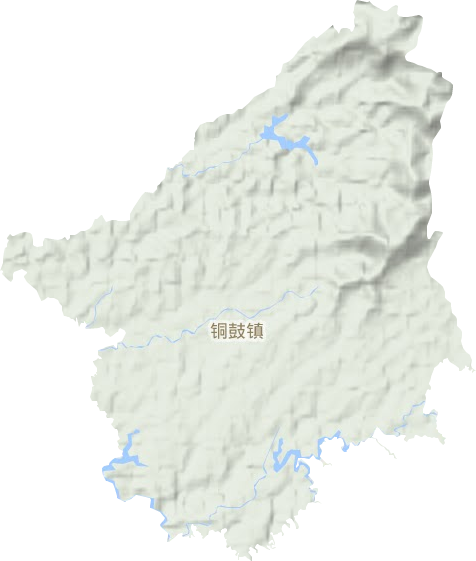 铜鼓镇地形地图