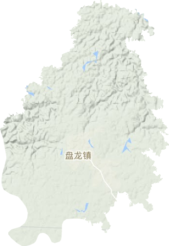 盘龙镇地形地图